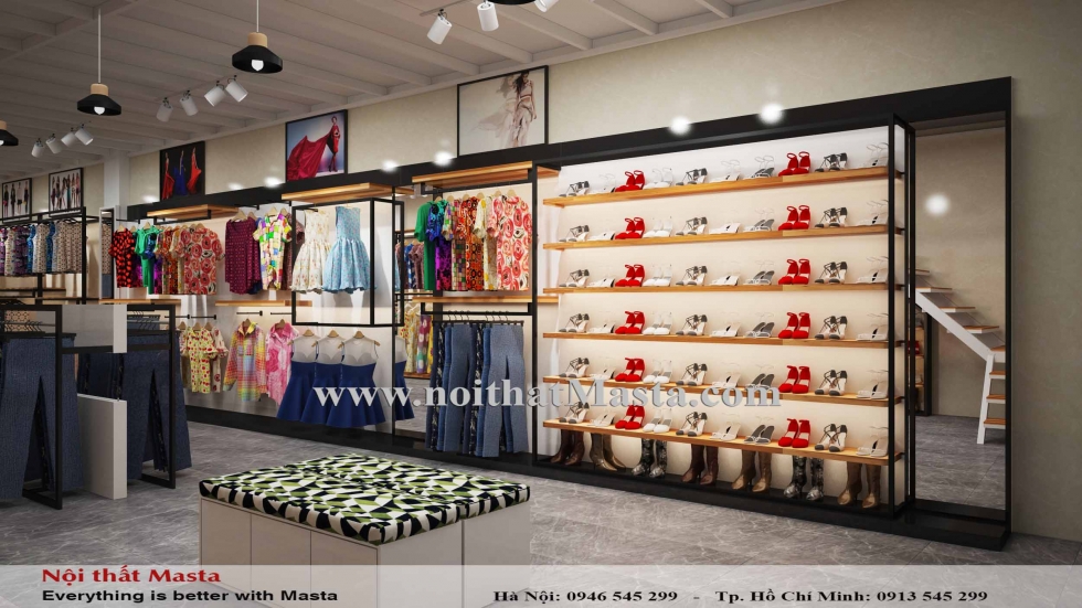 thiet ke shop thoi trang nu